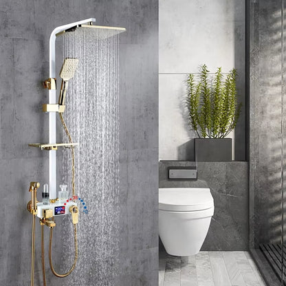 Digital Control Wall-Mounted Shower Bath Set-6030WG