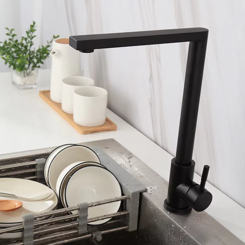 304 Stainless Steel Kitchen Household Vegetable And Dish Washing Simple Faucet-5323