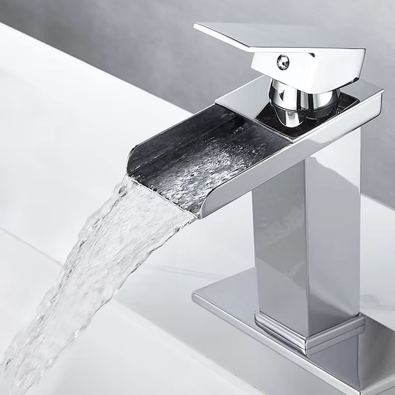 Bathroom Vanity Basin Waterfall Hot And Cold Water Faucet-7231