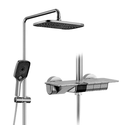 Luxury Temperature Display Piano Key Shower Set-6066