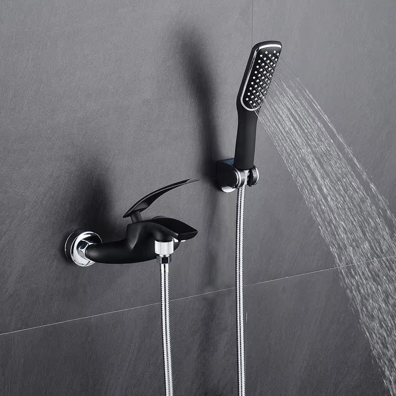 Wall Mounted Shower Faucet Kit Simple Rain Shower Faucet Hot And Cold Water Shower-6513