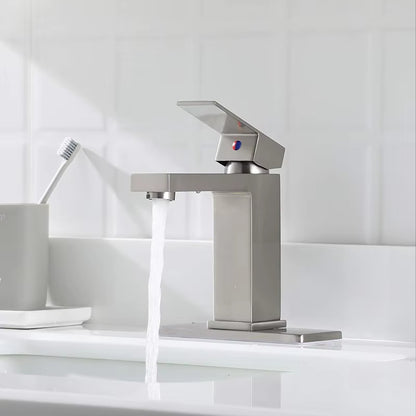 Bathroom Basin Square Hot And Cold Water Faucet-7200