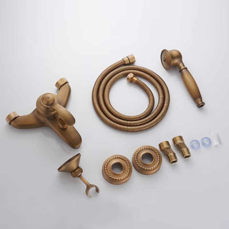 Wall Mounted Brass Telephone Shape Bathtub Bathroom Universal Showerhead-6210