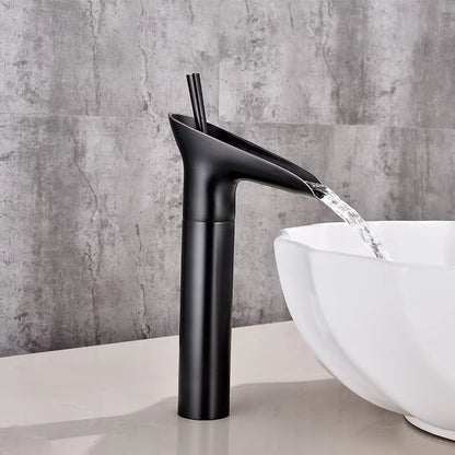 Bathroom Basin Unique Design Waterfall Hot And Cold Water Faucet-7069