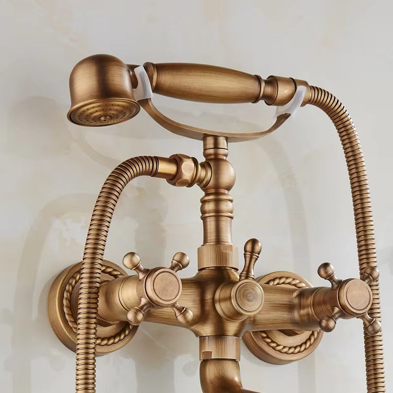 Antique Telephone Style Bronze Bathroom Shower-6209