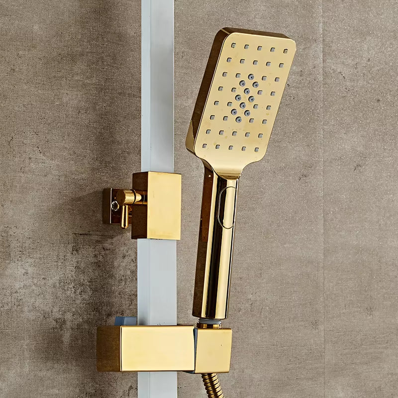 Intelligent Constant Temperature Shower Set With Booster Spray Gun-6929