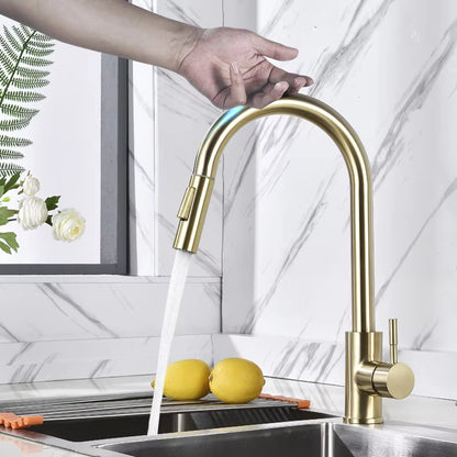 Premium Touch Sensing Kitchen Sink Thermostatic Faucet-8402