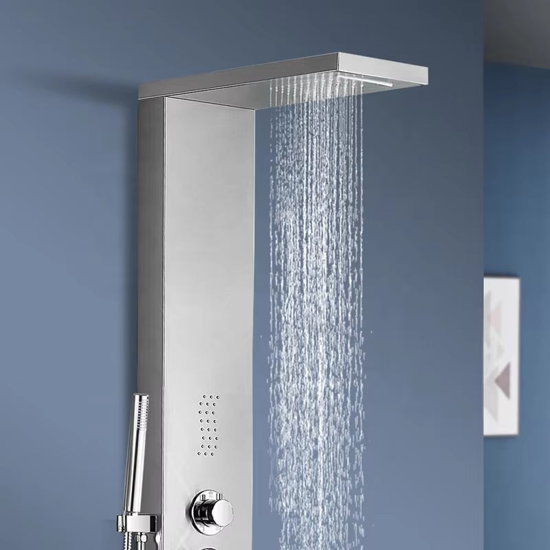 Shower Column Set Wall Mounted Waterfall Tower Massage Shower Head-6663