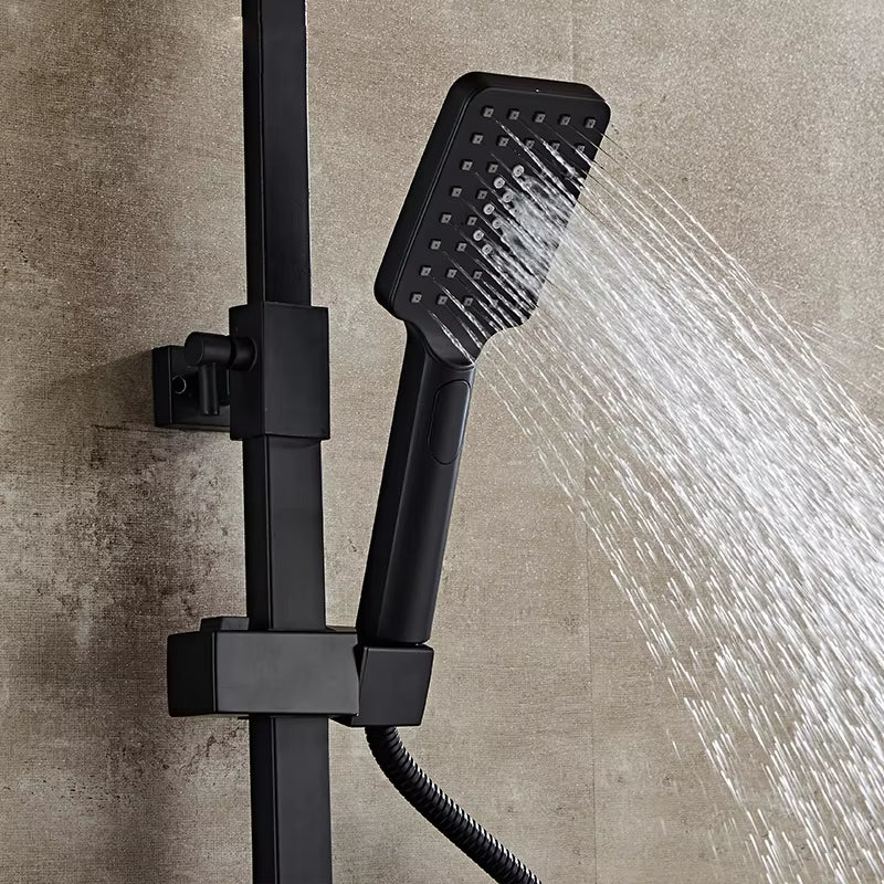 All Black Constant Temperature Wall Mounted Shower Room Shower-6240