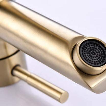 Modern Minimalist Bathroom Wash Hand Wash Golden Faucet-5011