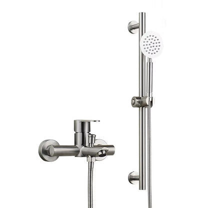 Luxury 304 Stainless Steel Shower Faucet With Up And Down Slide Bar-6248