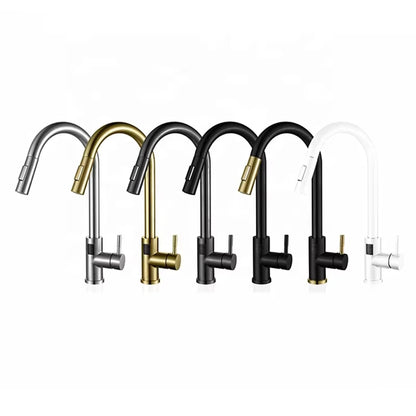 Smart Modern Hot And Cold Water Faucet With Temperature Display Suitable For Kitchen And Bathroom-5343DPS