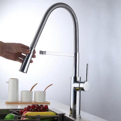 Kitchen Sink Countertop Mounted Hose Faucet With Bracket-8341