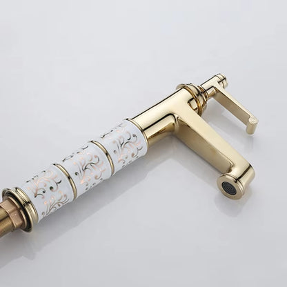 Elegant Retro Design Bathroom Tall Basin Faucet-7125