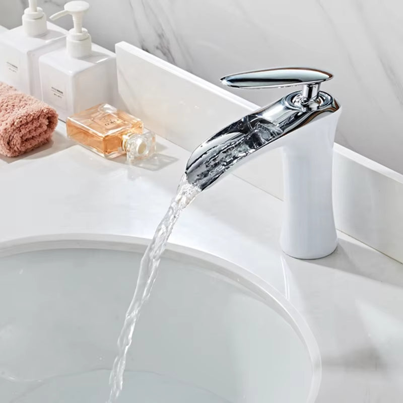 Bathroom Wash Basin Sink High End Waterfall Faucet-7241