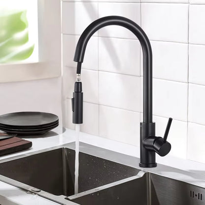 Golden Stretch Rotating Kitchen And Bathroom Hot And Cold Water Faucet-5342G