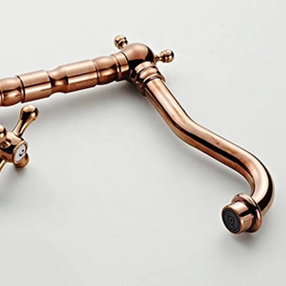 High Basin Countertop Mounted Double Handle Faucet-Z8231-1