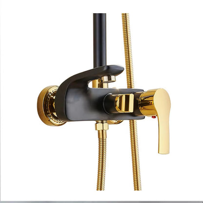 Brass Now Bathroom Black Bath Bath Set Shower Head-6223