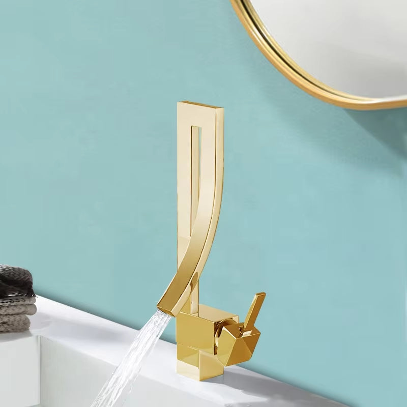 Premium Unique Design Bathroom Basin Waterfall Faucet-7021B
