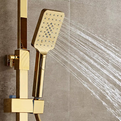 Thermostatic Shower Set Wall Mounted Round Handle With Spray Gun-6942