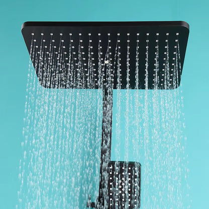 Wall Mounted Bathroom And Toilet Thermostatic Shower Set With Shelf-6945