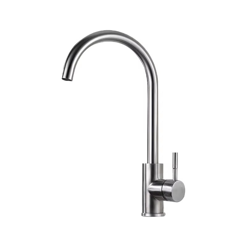 Kitchen Sink Stainless Steel Single Handle Single Hole Faucet-Z-8422