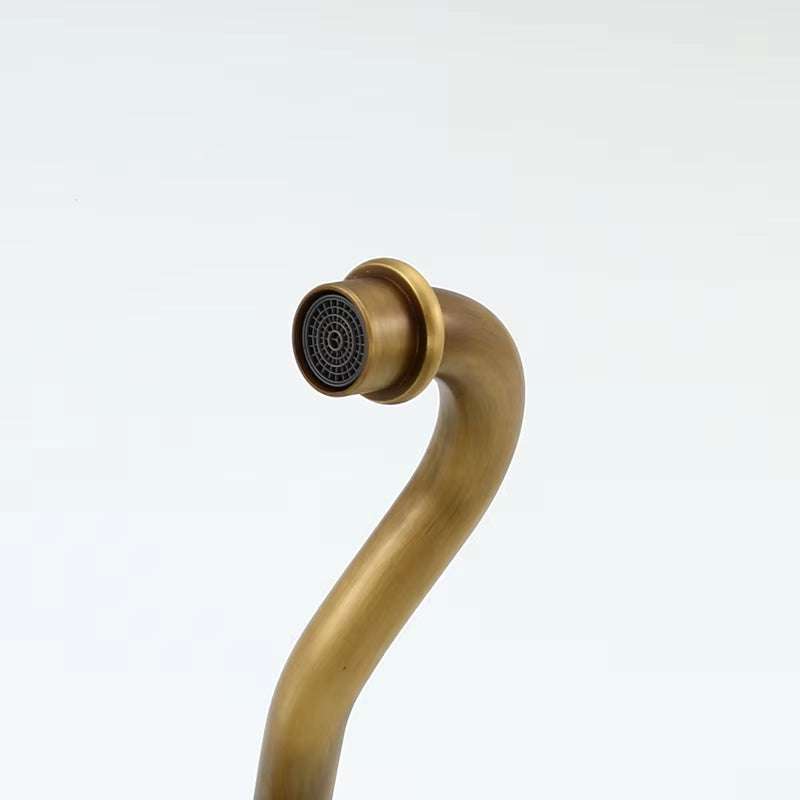 Bathroom Basin Single Handle Antique Faucet-7060