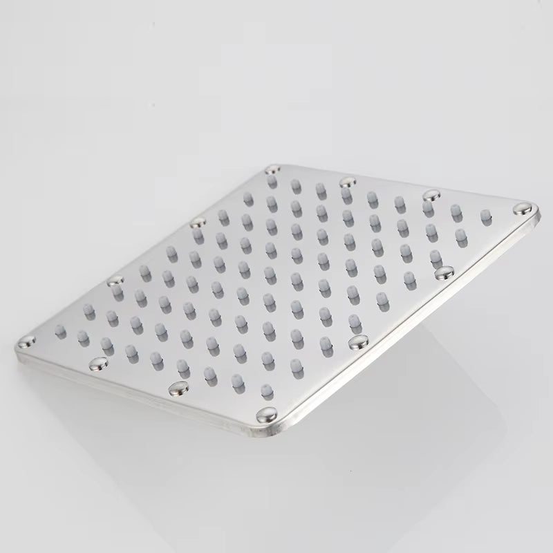 Stainless Steel Overhead Pressurized Square Large Shower Head-5531