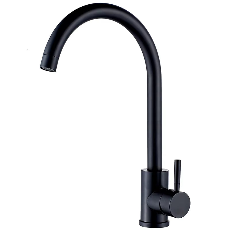 Modern Stainless Steel Kitchen Sink Single Handle Faucet