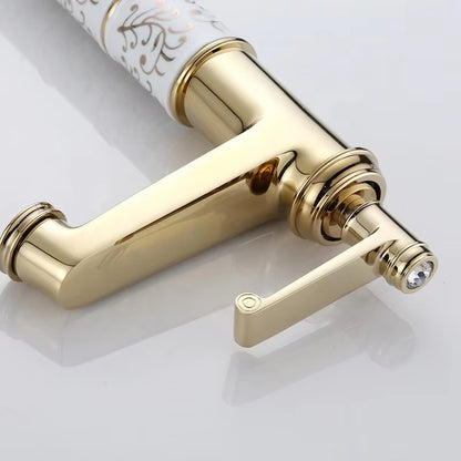 Elegant Retro Design Bathroom Tall Basin Faucet-7125