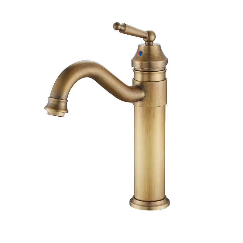 Bathroom Sink Antique Brass Single Handle Faucet-7067