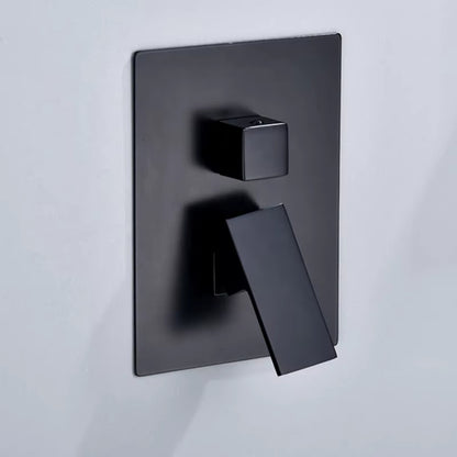 Luxury Edition Black Bathroom Wall Mounted Shower Set-6011MB