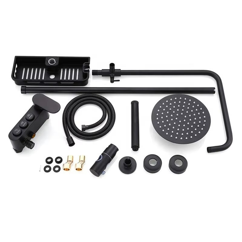 Luxury Black Bathroom Shower Wall Mounted Shower Head-6045（2）