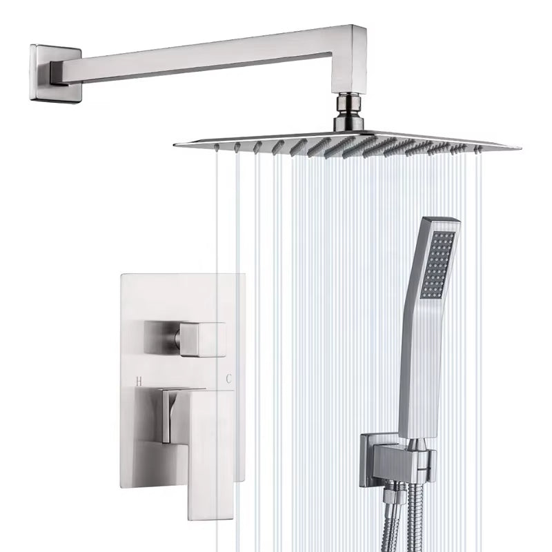 Wall Mounted Shower Set Brass Faucet Rain Shower Set-6572