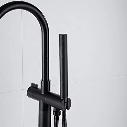 360 Degree Swivel Nozzle Bathtub Shower Faucet Floor Standing-6713