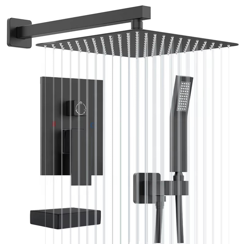 Wall Mounted Shower Set Luxury Brass Set Rain Shower Design Bathroom Set Shower-6551