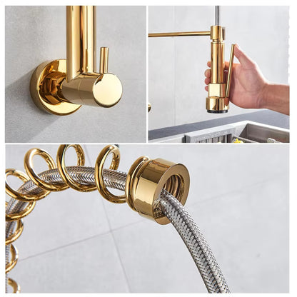 Wall Mounted Luxury Kitchen Faucet-8541