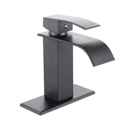 Bathroom Wash Basin Sink Waterfall Faucet With Base-7278