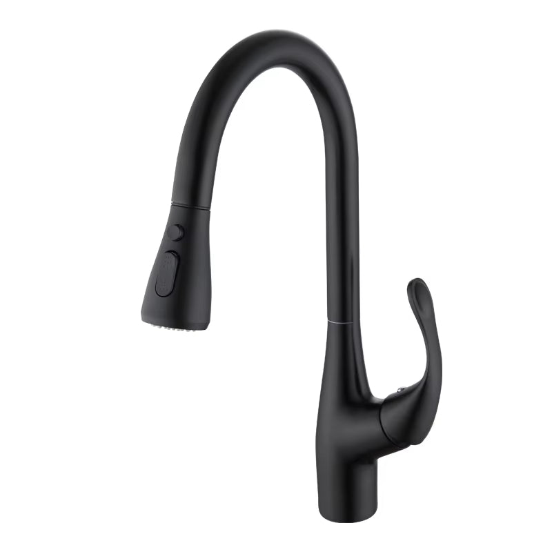Pull-Out Sink Kitchen One-Button Water Stop Faucet-8554