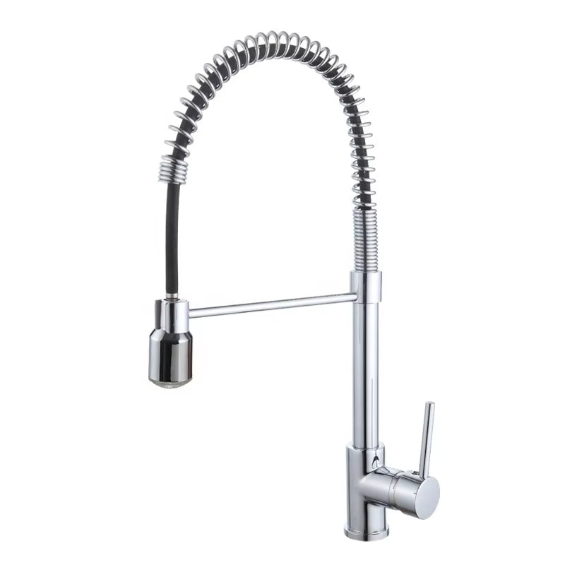 Spring-Type Adjustable 360-Degree Rotating Luminous Water Flow Led Faucet-8547
