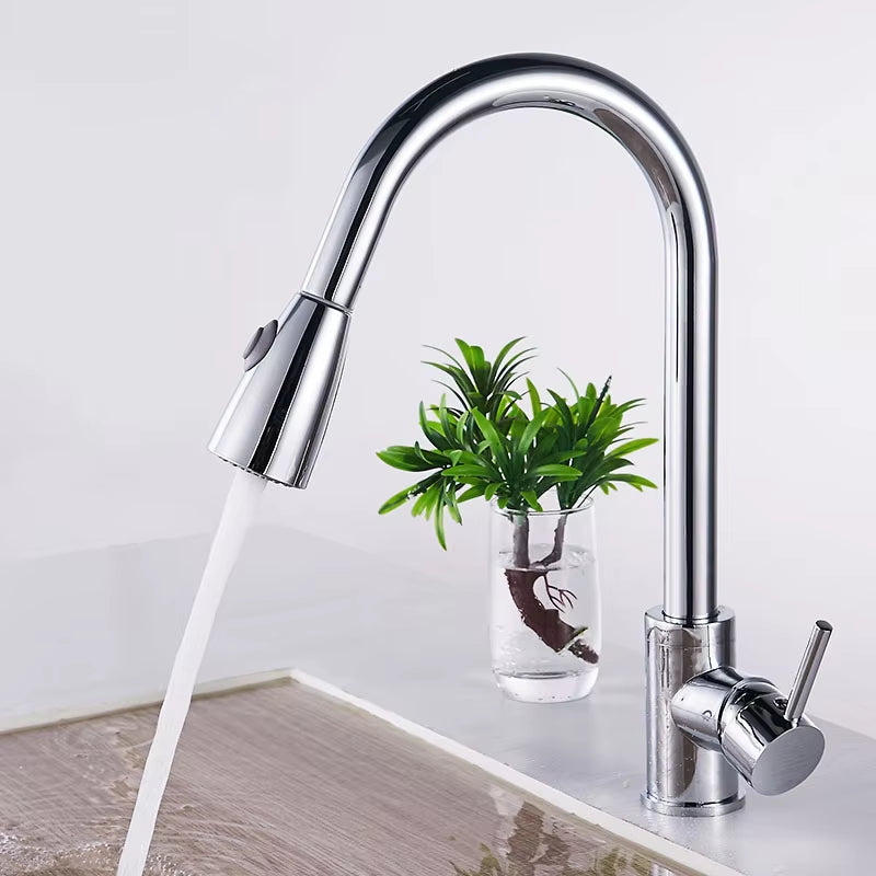 Pull-Out Spout Kitchen Sink Faucet-8548