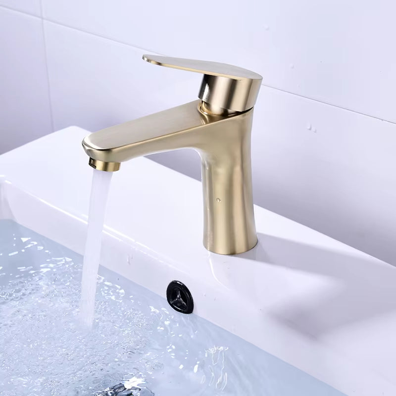 Simple Bathroom 304 Stainless Steel Wash Faucet-5012