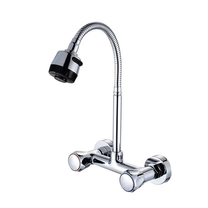 Wall Mounted Kitchen Sink 360 Degree Swivel Flexible Hose Faucet-8325