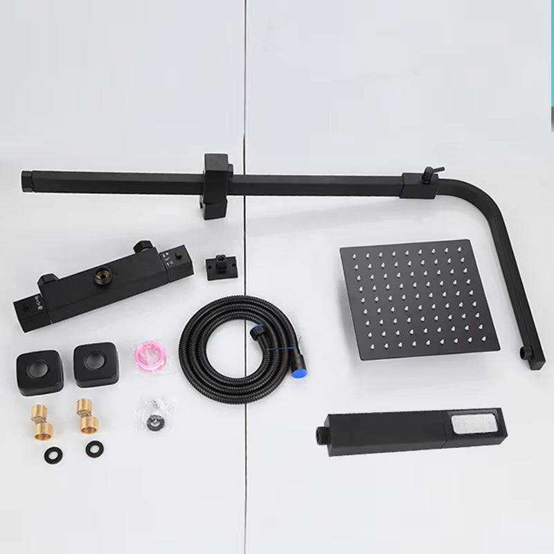 Bathroom Thermostatic Shower Set With Handheld Showerhead-6952