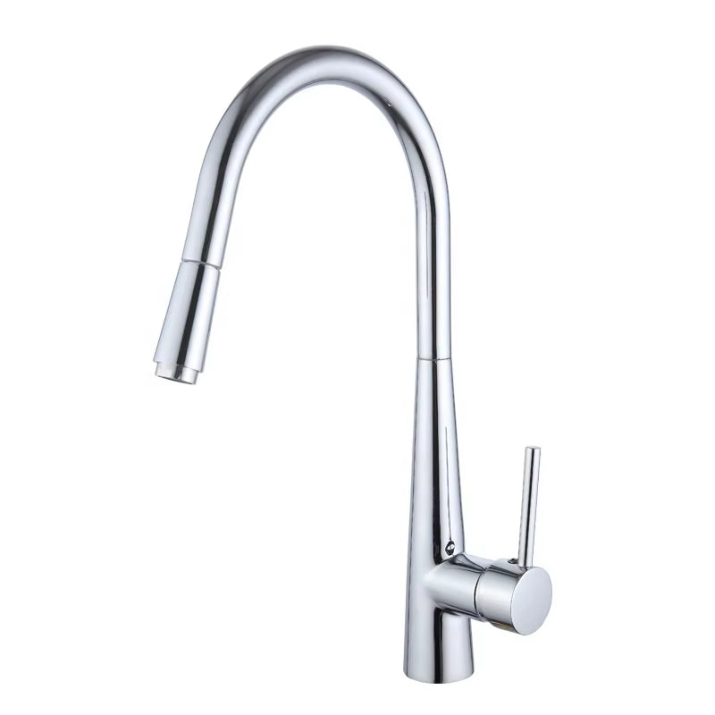 Pull-Out Single Handle Single Hole Kitchen Faucet-8331