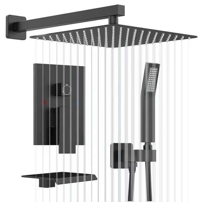 Shower Set Wall Mount Bathroom Faucet Luxury Rain Shower Set-6553