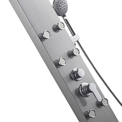 Stainless Steel Shower Panel Bathroom Wall Mounted Waterfall Shower Column Set-6664