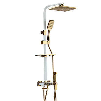 Intelligent Constant Temperature Shower Set With Booster Spray Gun-6929