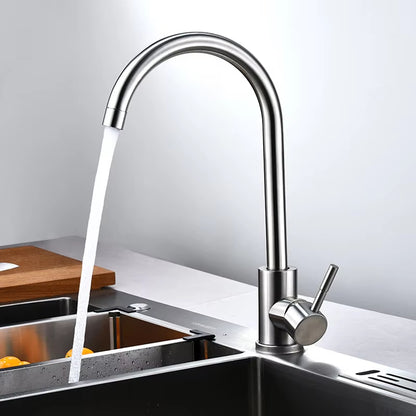 Stainless Steel Kitchen Faucet Hot And Cold Adjustable Household Laundry Pool Faucet-5204
