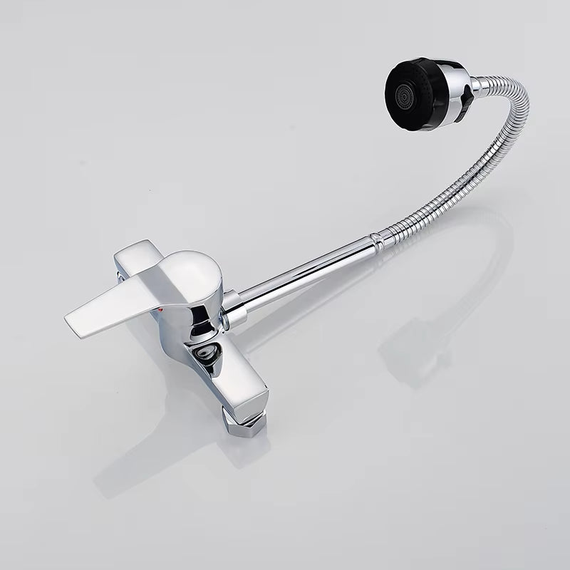 Wall Mounted Kitchen Sink 360 Degree Swivel Flexible Hose Faucet-8327